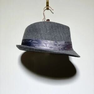 Vivicin Grey Fedora with Silk Trim Unisex Size S